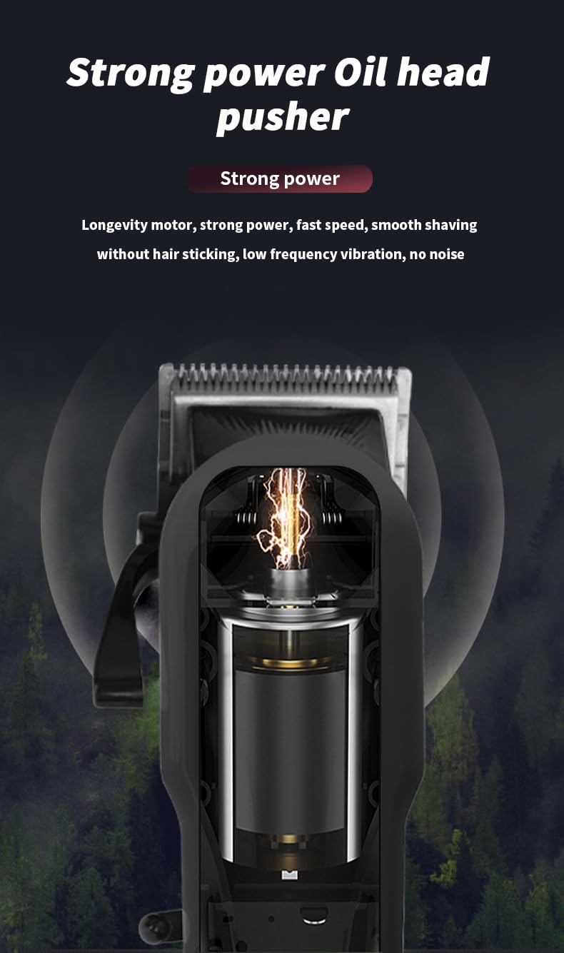 Professional Hair Clippers for Men Electric Mens Cordless Barber Clipper with 10 Limit Combs Haircut Kit Fade Beauty and Personal Care GLESVOWIO