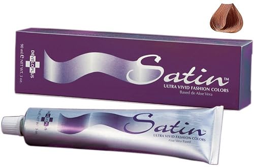Satin Ultra Vivid Fashion Colors, 7GC Golden Copper Blonde Hair Dye, 3 oz., Gold Copper Series Permanent Hair Dye, Made with Soy Protein and Aloe Beauty & Personal Care Developlus