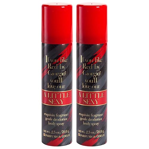 Parfums De Coeur A Little Sexy Deodorant Body Spray for Women, 2.5 Ounce (2) Beauty & Personal Care Parfums De Coeur