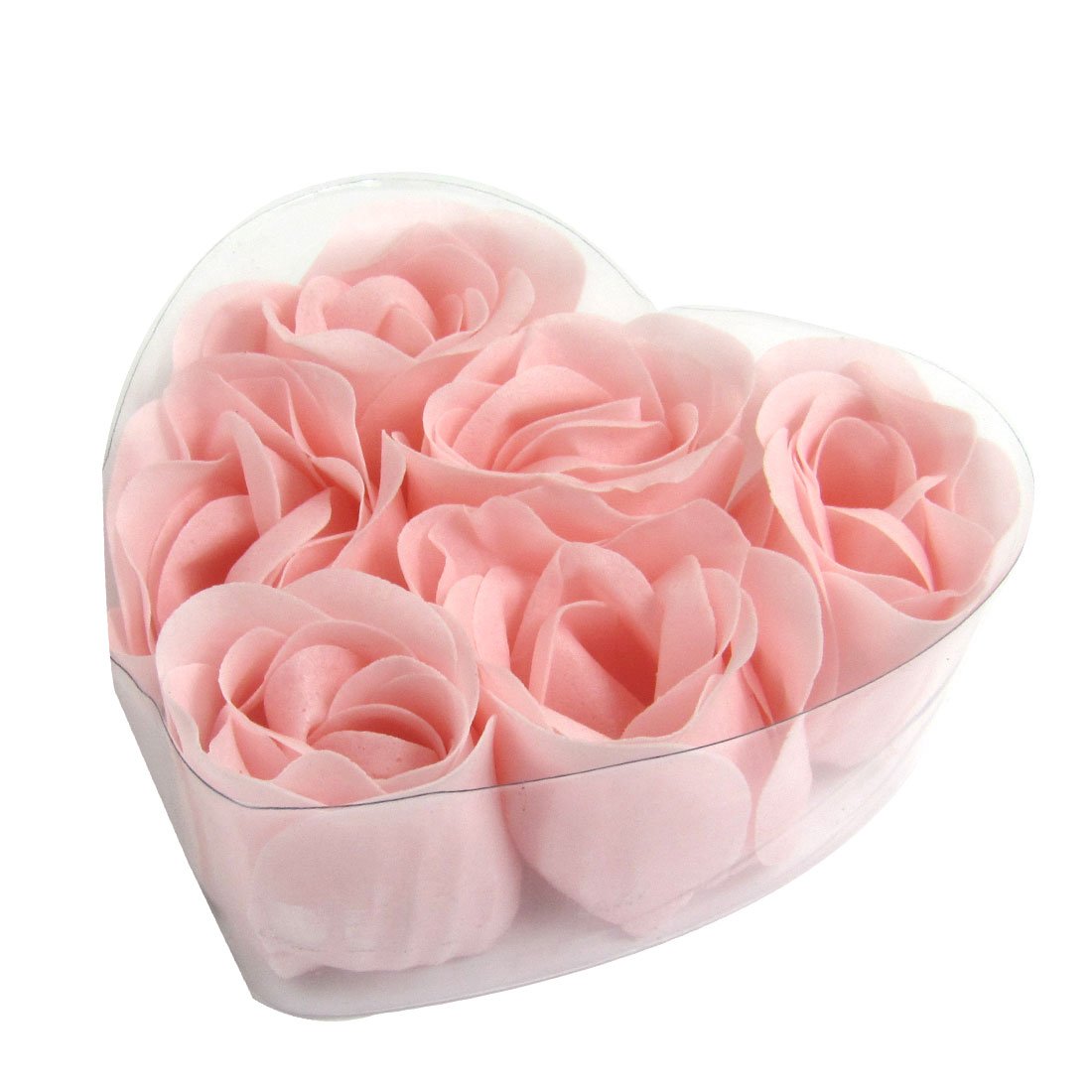 Ruilogod 6 Pcs Pink Heart Design Box Fragrant Bathing Rose Petals (id: 4d8 5e7 78e b61 107 Beauty and Personal Care Ruilogod