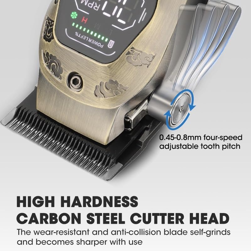 QDKVTNDJZ Hair Clippers for Men, 2 in 1 All-Metal Electric Set High-Power Trimmer for Barber Cutting Machine Tools Beauty and Personal Care QDKVTNDJZ