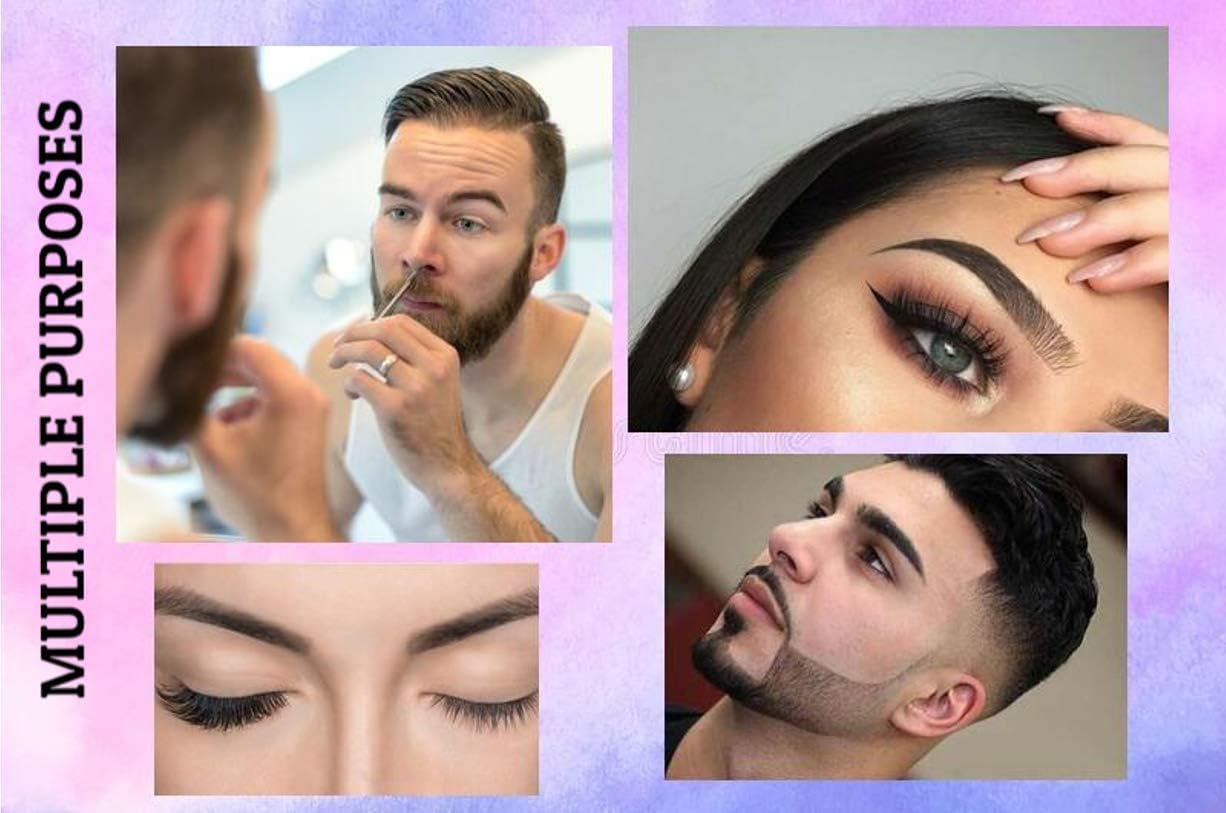 ITALLY Professional Salon TWEEZERS with Easy Scissor Handle, The BEST PRECISION EYEBROW TWEEZERS Men/Women, Pinzas Para Cejas, Ingrown Hair Beauty and Personal Care ITALLY