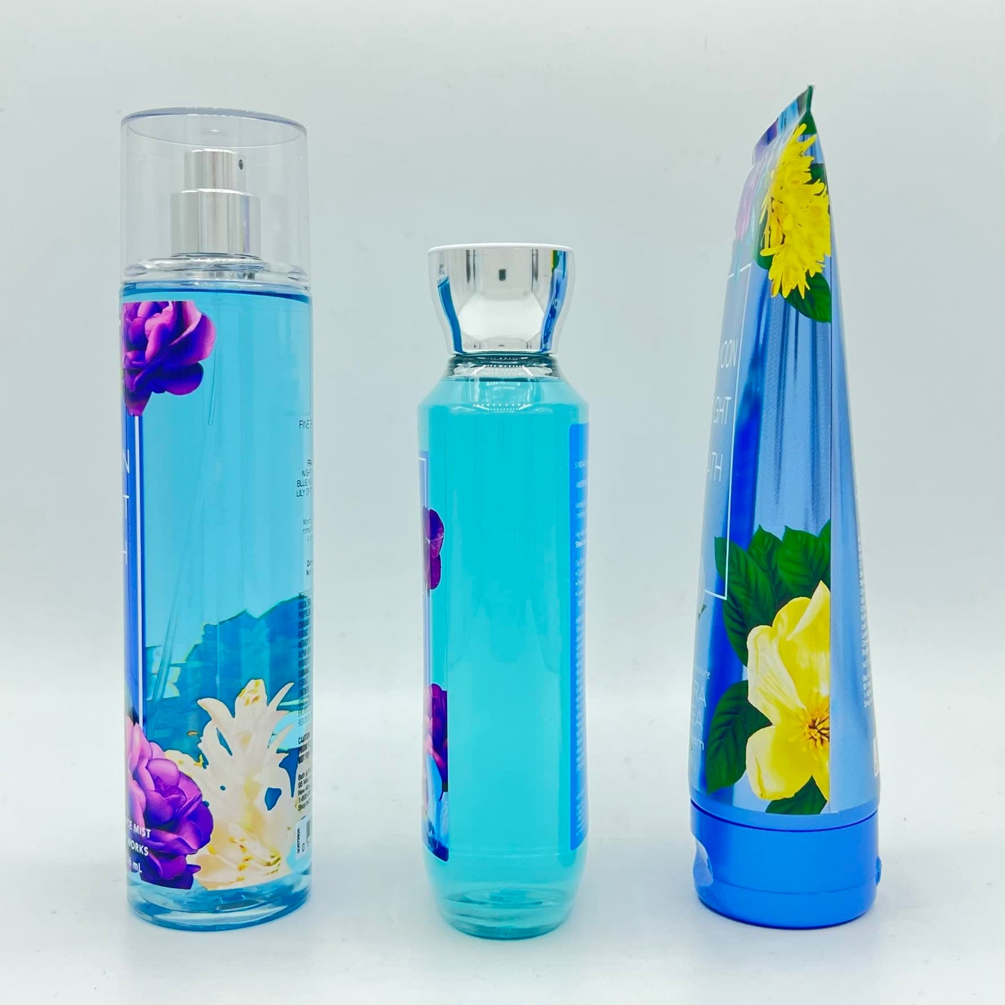 Bath & Body Works Moonlight Path Body Set - Shower Gel 10 Fl Oz, Fine Fragrance Mist 8 Fl Oz & Body Cream 8 Fl Oz Beauty and Personal Care Bath & Body Works