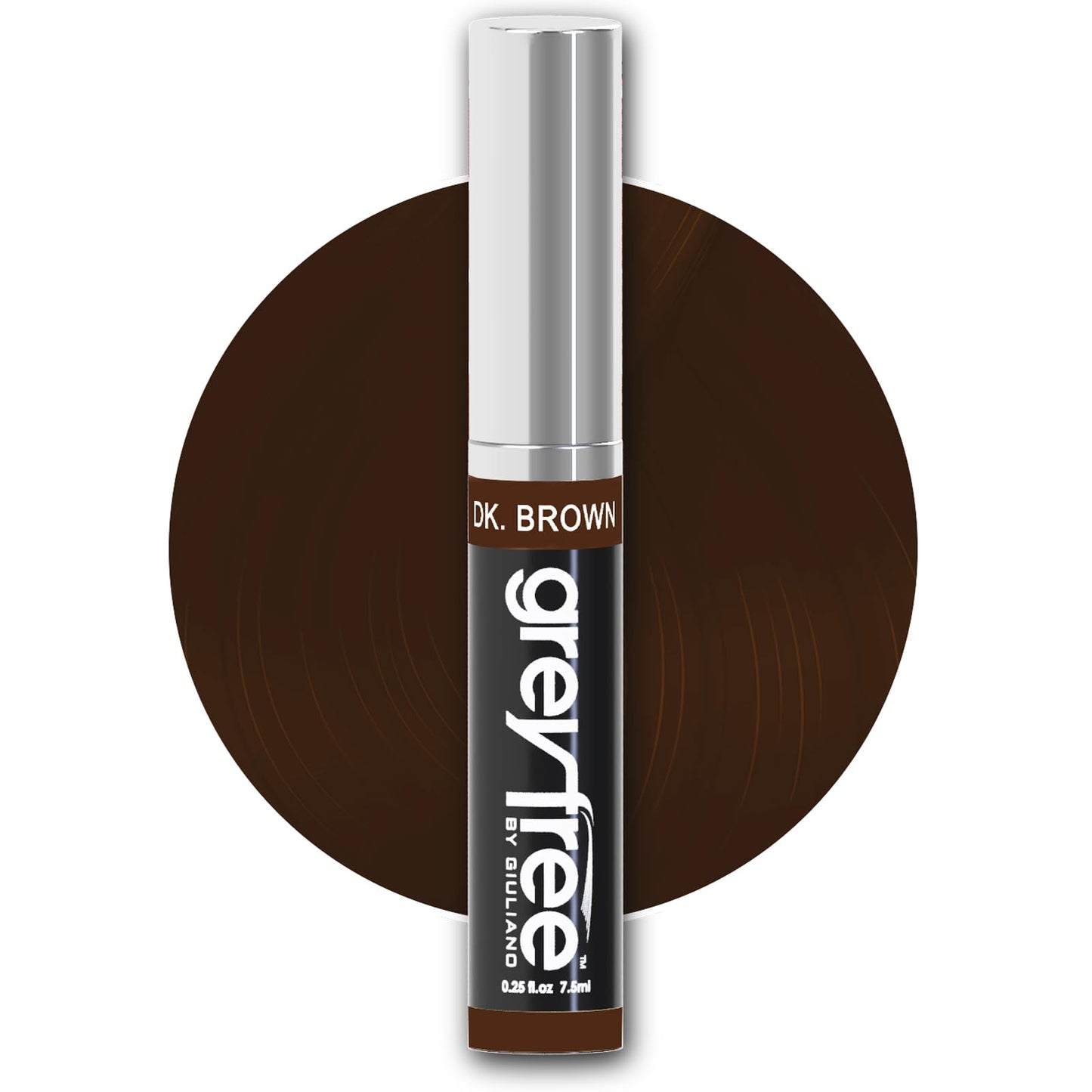 Greyfree Hair Mascara Root Touch-Up for Gray Hair | Precision Hairline Concealer for Brows & Beard (DARK BROWN) Beauty & Personal Care Greyfree