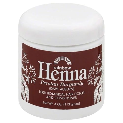 Henna (Persian) - Persian Burgundy (Dark Auburn), 4 oz ( Multi-Pack)3 Beauty & Personal Care Rainbow Research