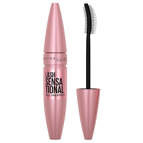 Maybelline Lash Sensational Washable Mascara, Lengthening and Volumizing for a Full Fan Effect, Very Black, 1 Count Beauty & Personal Care MAYBELLINE