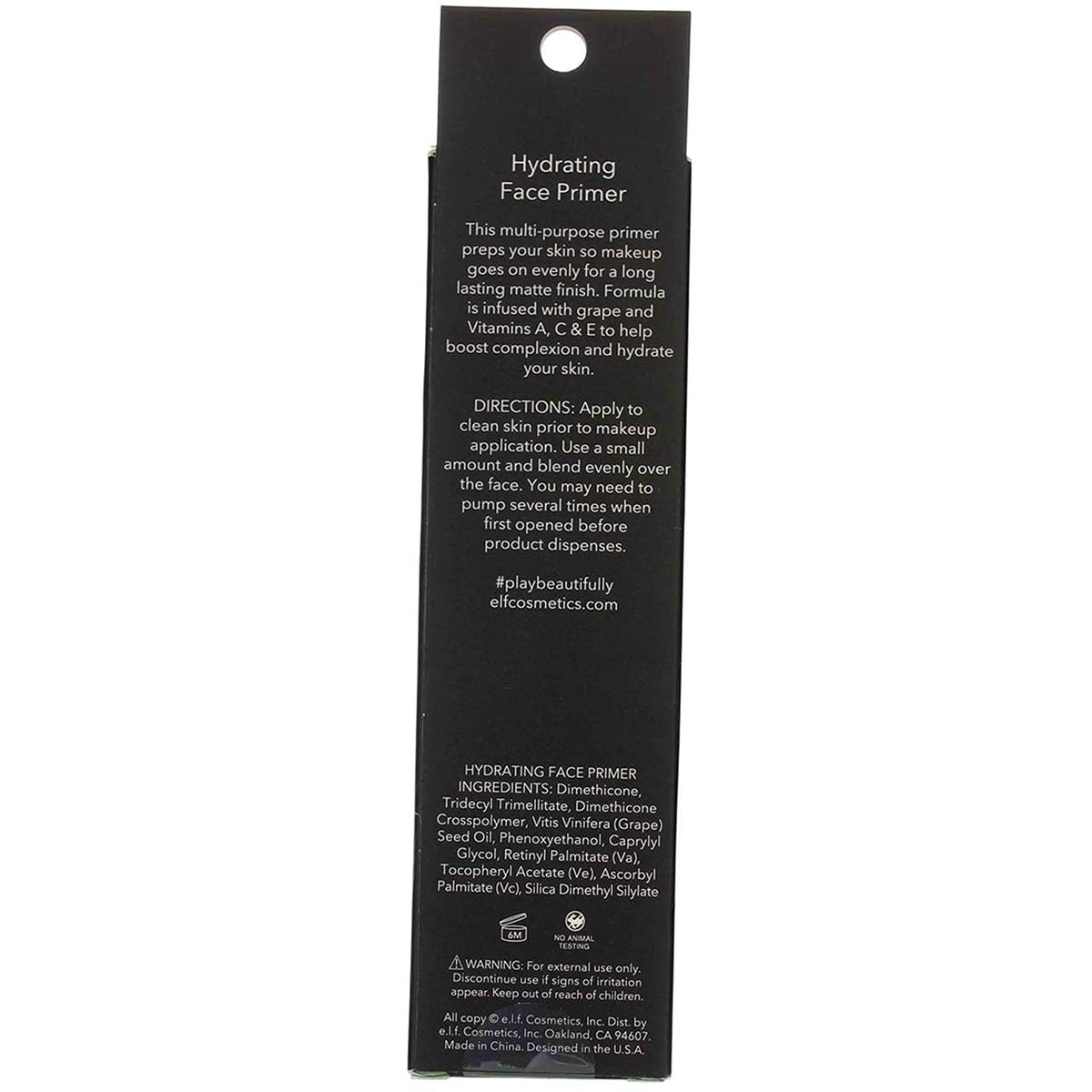 e.l.f. Hydrating Face Primer, Clear, 83414, 1.01 fl oz (3 Pack) (Bundle) Beauty & Personal Care e.l.f.