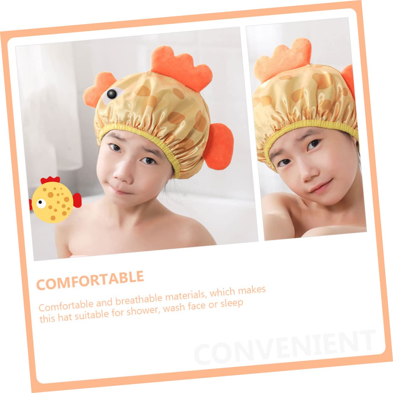 Cute Shower Caps 2pcs Cartoon Shower Cap Hats for Adults Bathing s Animal Hat Cute Ear Covers for Braids Toddler Ear s for Beauty and Personal Care Alasum