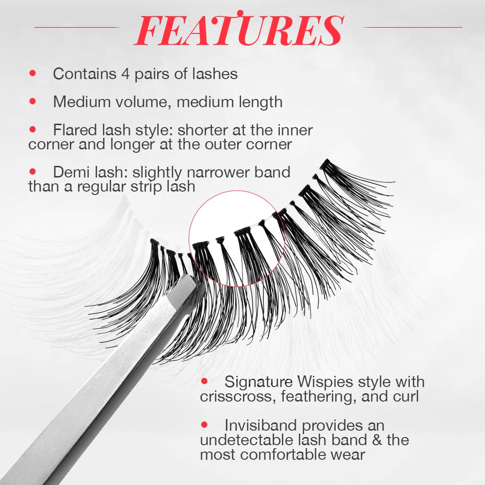 Ardell Demi Wispies Lashes Natural Look Wispy Strip False Eyelashes 8 Pairs