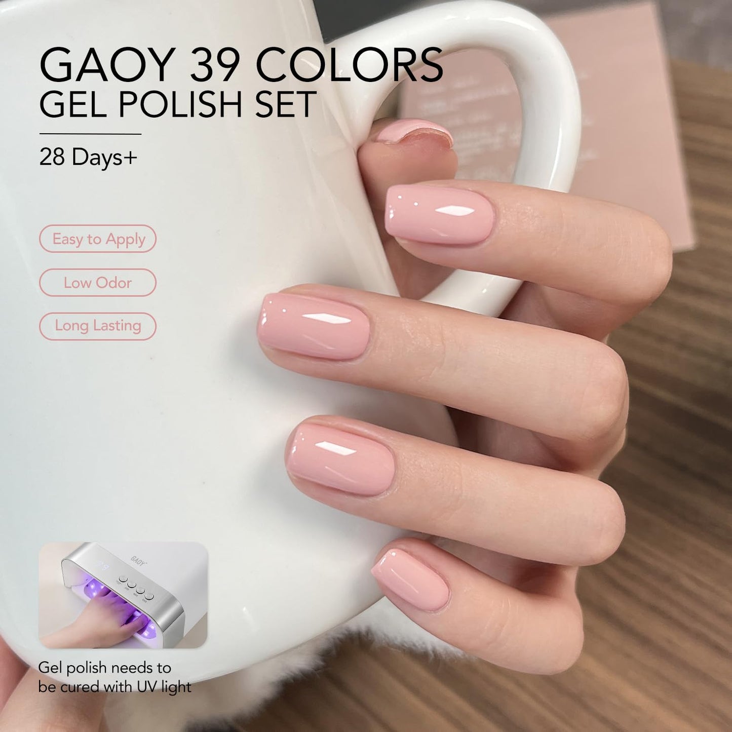 GAOY 42 Pcs Gel Nail Polish Kit, Bright Neon Colors Spring Summer Gel Nail Polish Set with Glossy & Matte Top Coat and Base Coat for DIY Manicure at Beauty and Personal Care GAOY