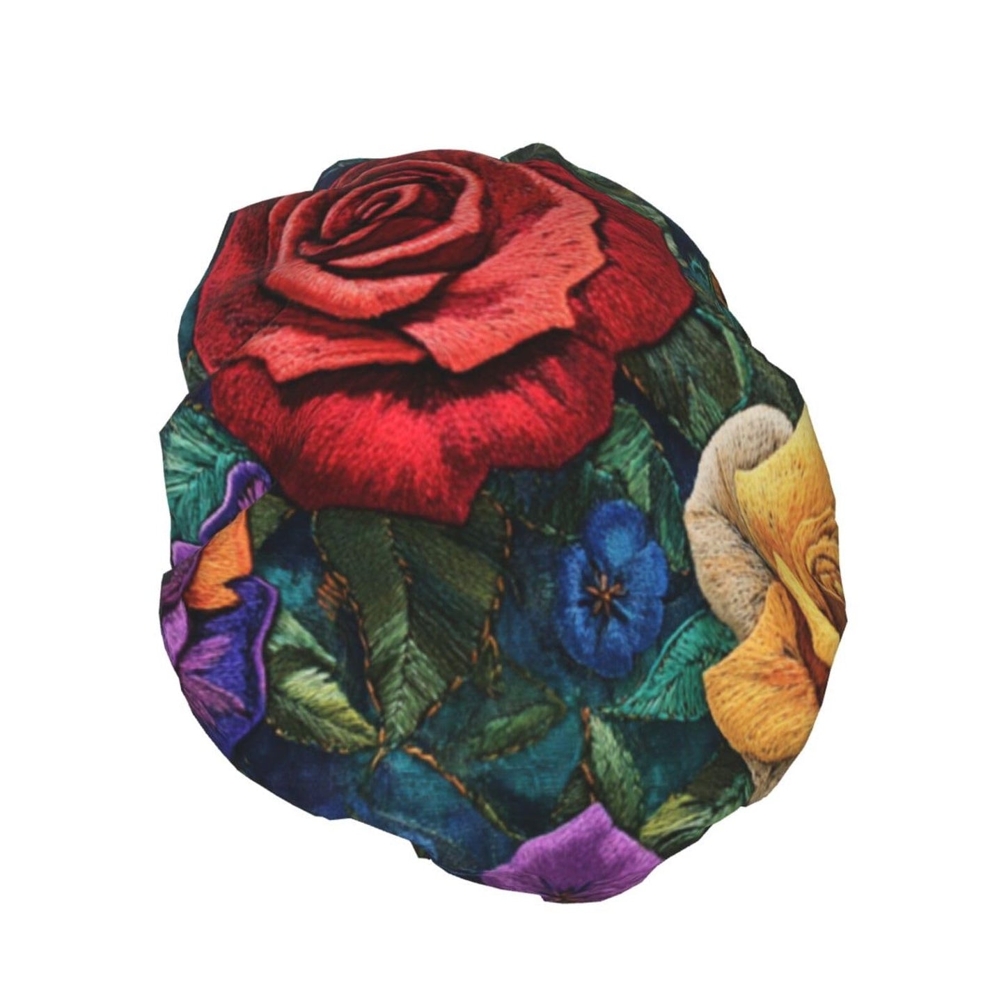patchwork patterns Reusable shower cap - double-layer waterproof, elastic, environmentally friendly daily use shower cap Beauty and Personal Care OIBNKCN