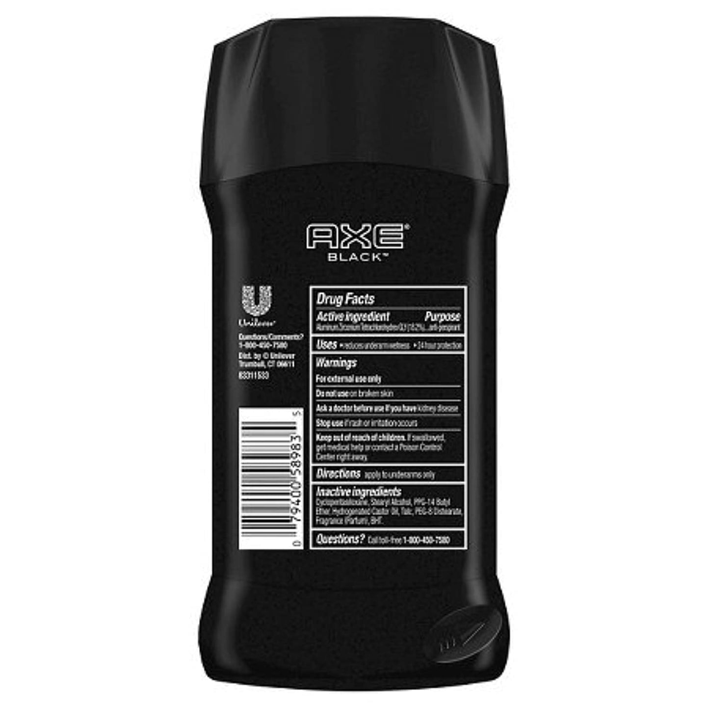 AXE Black Antiperspirant Deodorants Stick, 2.7 Oz (Pack of 2) Beauty and Personal Care AXE