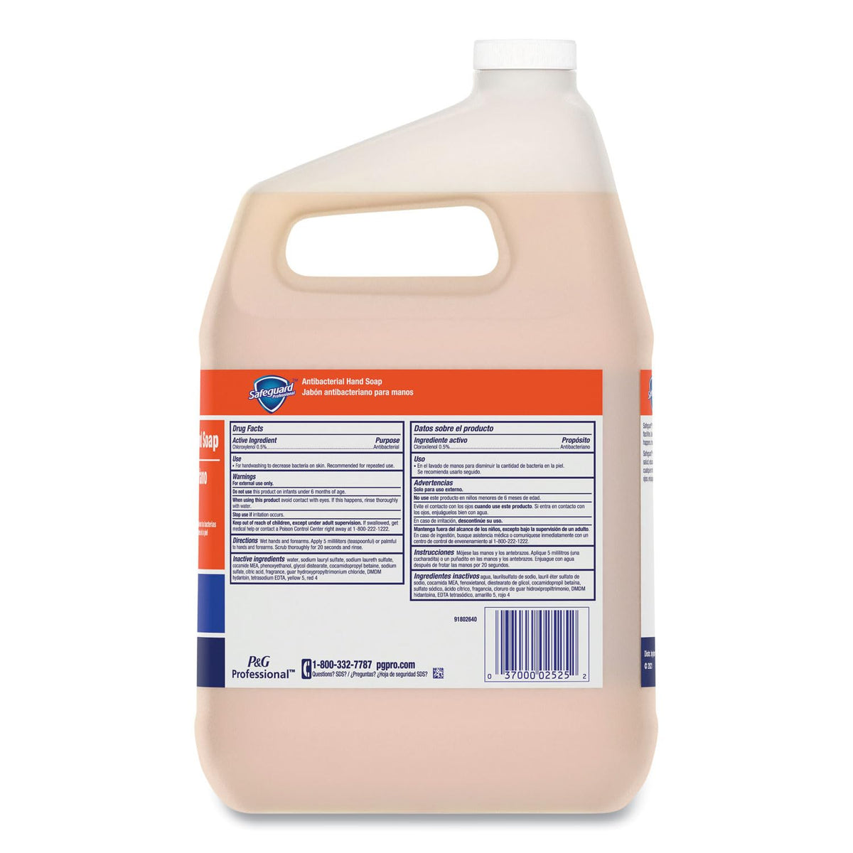 Safeguard 02699 Antibacterial Liquid Hand Soap, 1 Gallon (Case of 2)