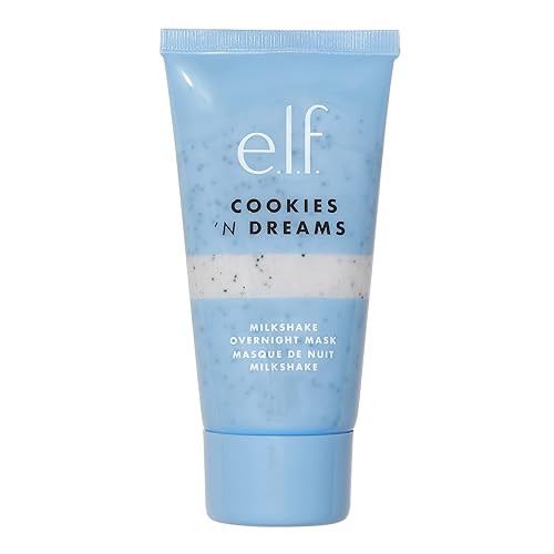 e.l.f. Cookies N' Dreams Milkshake Overnight Mask, Richly Soothing Face Mask For Moisturizing & Nourishing Skin While You Sleep, Vegan Beauty & Personal Care e.l.f.