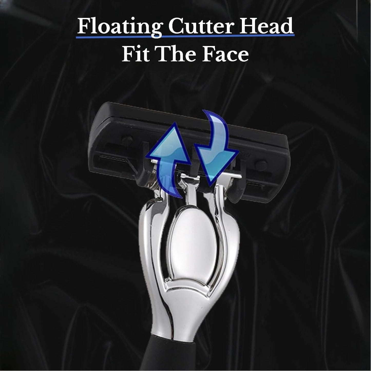 Upgrade 7-Blade Razor for Men, Handle & 3 Refills, Dual Lubrication & Precision Trimmer, Comfortable Shave -1 Razor + 12 Blades Beauty and Personal Care GAHQB