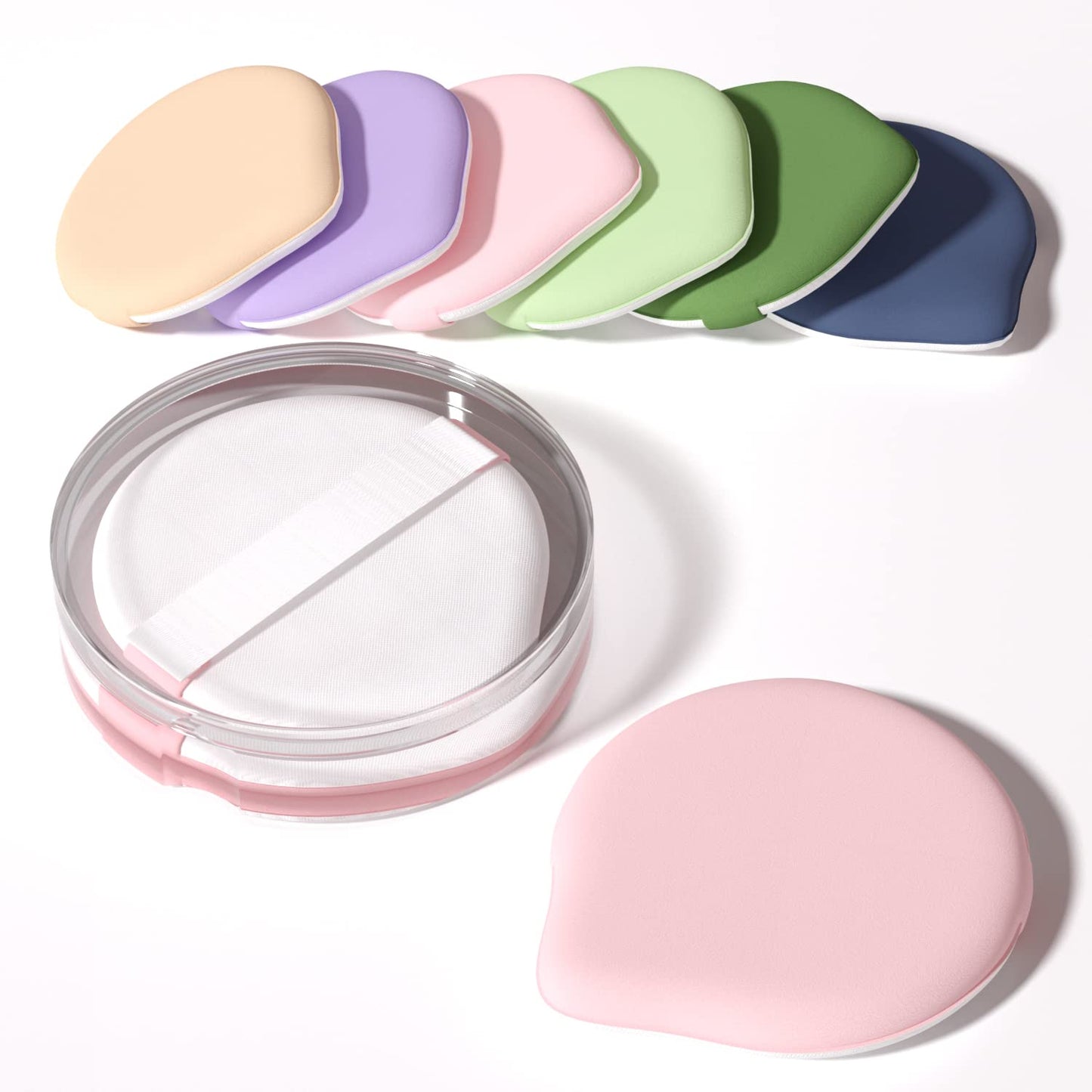 MOHOPE 8Pcs Air Cushion Makeup Puffs for Foundation with Portable Box, No Latex Blending Sponge for Liquid, Cream, Foundation and Powder, Teardrop Beauty & Personal Care MOHOPE