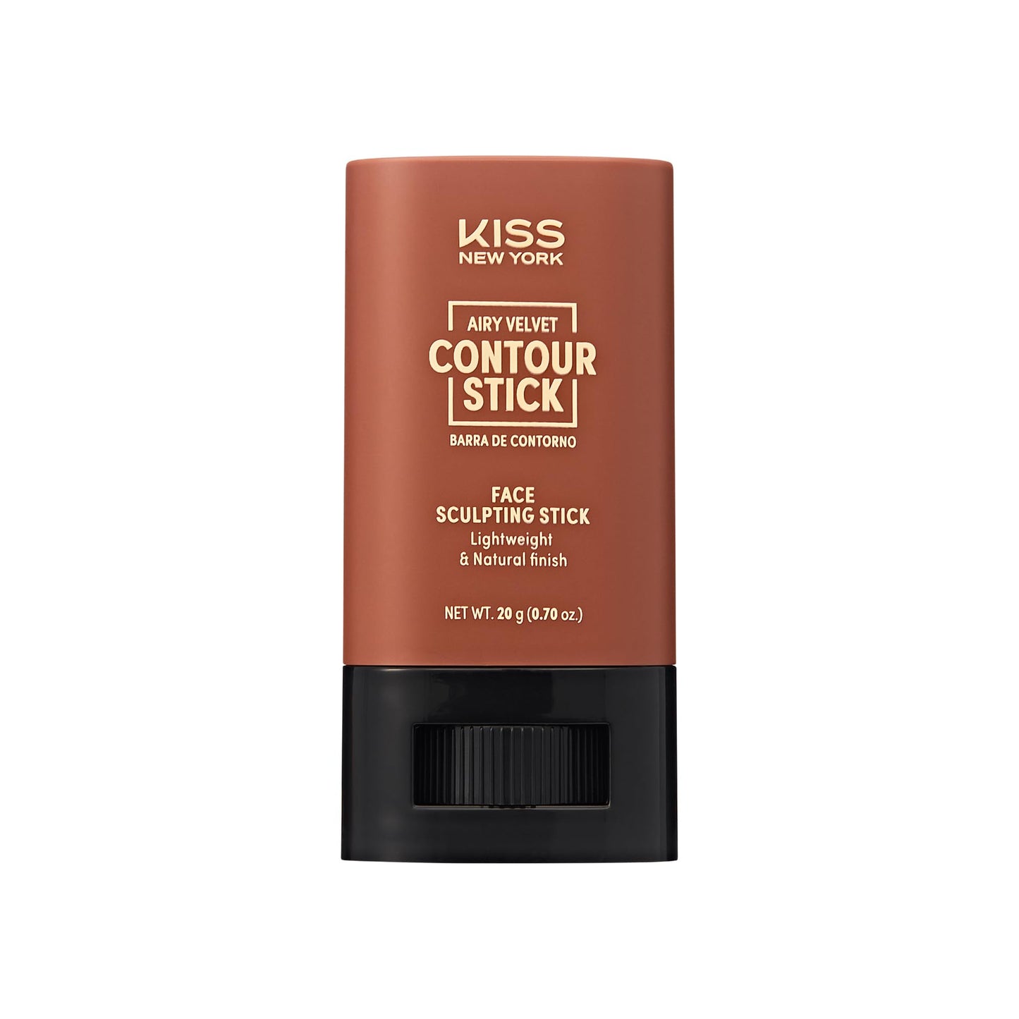 Kiss New York Airy Velvet Contour Stick, Cool Toned Face Sculpting Cream Makeup, Buildable with Lightweight Natural Finish, Hyaluronic Acid & Green Beauty & Personal Care Kiss