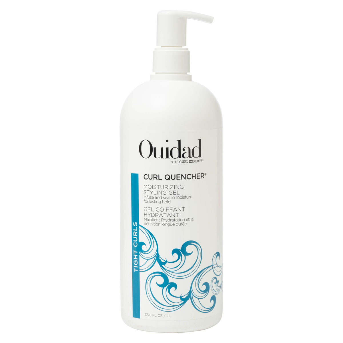 Ouidad Curl Quencher Moisturizing Styling Gel - 33.8 fl oz, Bouncy, Soft & Defined Curls, On-The-Go Style Refresher, Frizz Control, Curl Defining Gel Beauty & Personal Care Ouidad