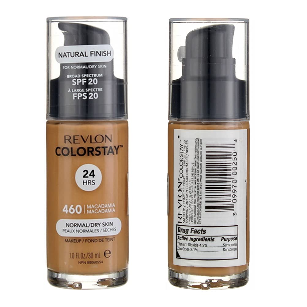 Pack of 2 Revlon ColorStay Makeup for Normal/Dry Skin Skin SPF 20, Macadamia (460)2 Beauty & Personal Care REVLON