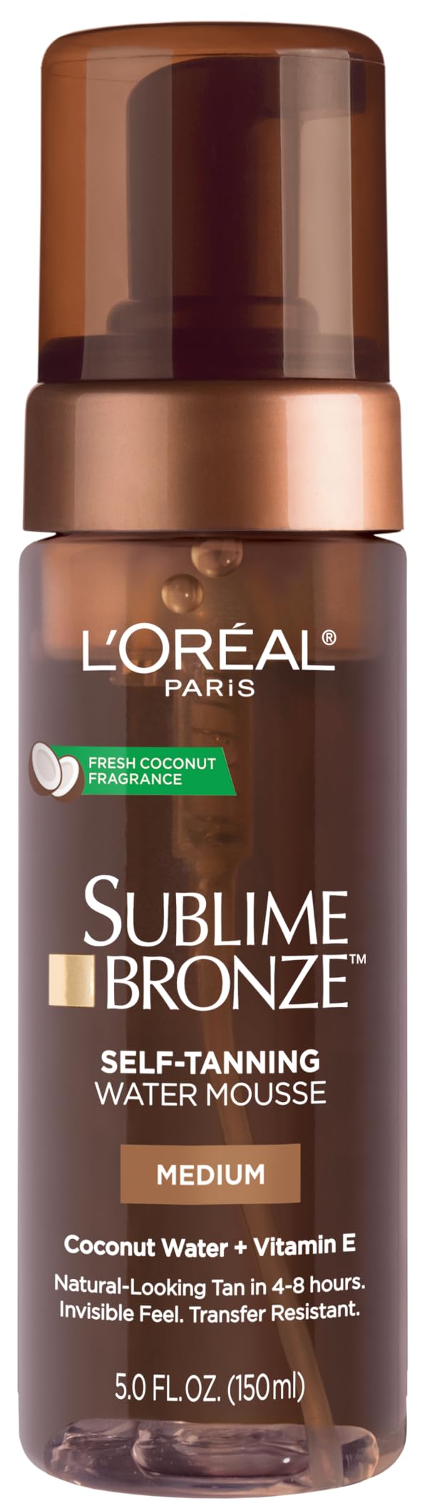 L'Oreal Paris Sublime Bronze Self Tanning Water Mousse, Streak-Free Natural Looking Tan, 5 fl. Oz Beauty & Personal Care L'Oreal Paris