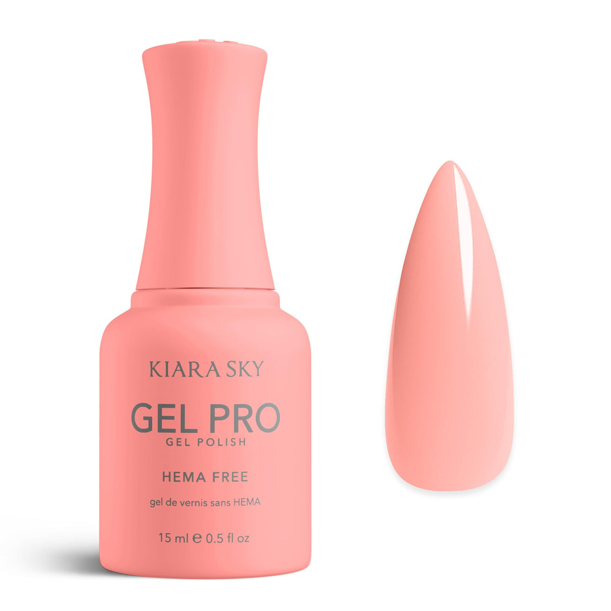 KIARA SKY Gel Pro HEMA-Free Gel Nail Polish | Full Coverage, 28+ Day Wear, Self-Leveling, UV/LED Soak-Off, 0.5 fl oz | Such A Babe #029