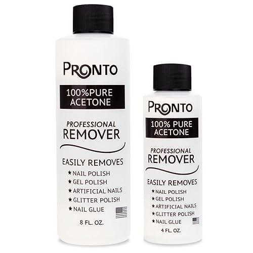 Pronto 100% Acetone Gel Nail Polish Remover - Gel Polish Remover for Nails | Acetone Nail Polish Remover & Acrylic Nail Remover for Removal of Glue Beauty & Personal Care Pronto