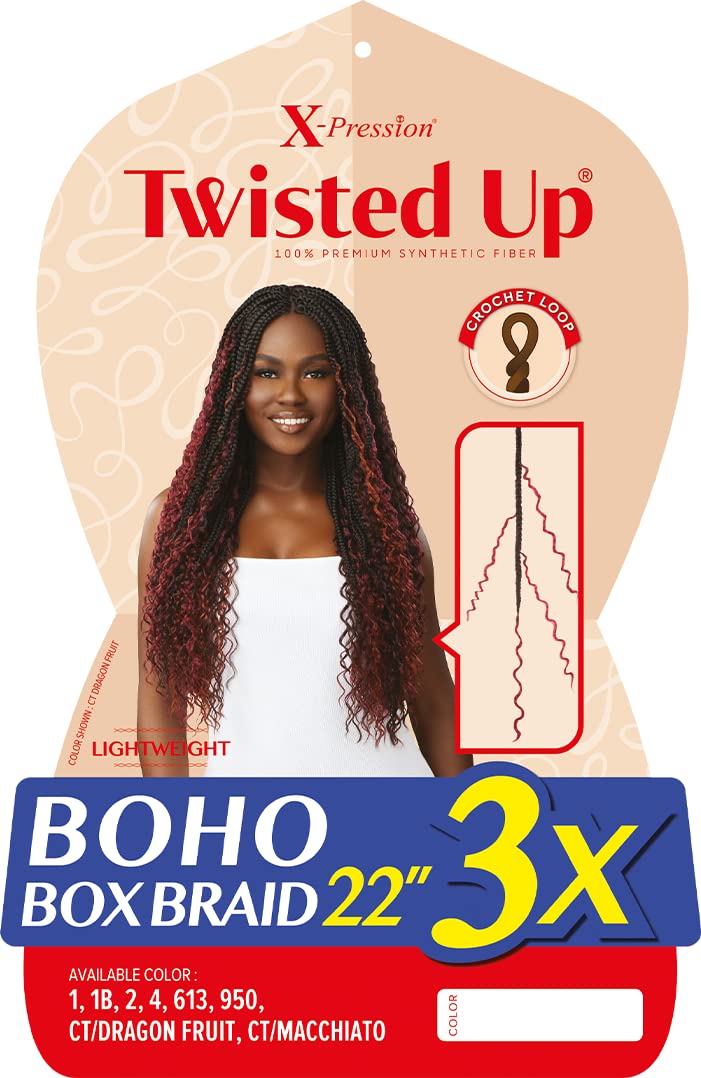 Outre X-Pression - Twisted Up - Boho Box Braid 22" 3X (CT/Macchiato)