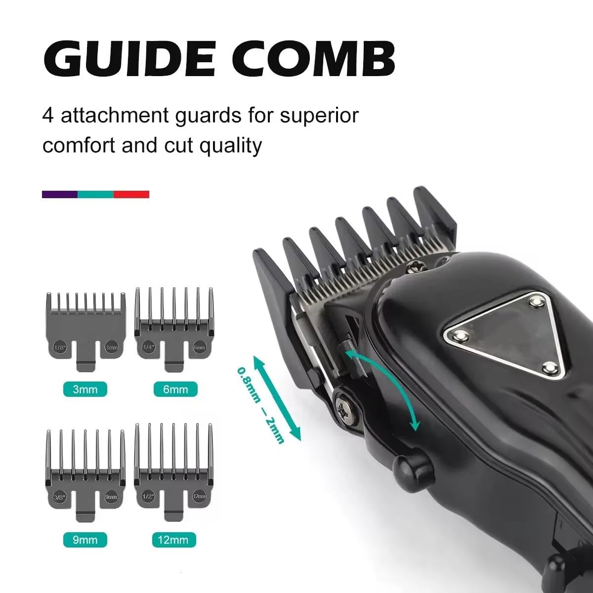 QDKVTNDJZ Hair Clippers for Men, Trimmer Professional Cordless Barber Adjustable Portable Cutting Machine Digital Display for Beauty and Personal Care QDKVTNDJZ