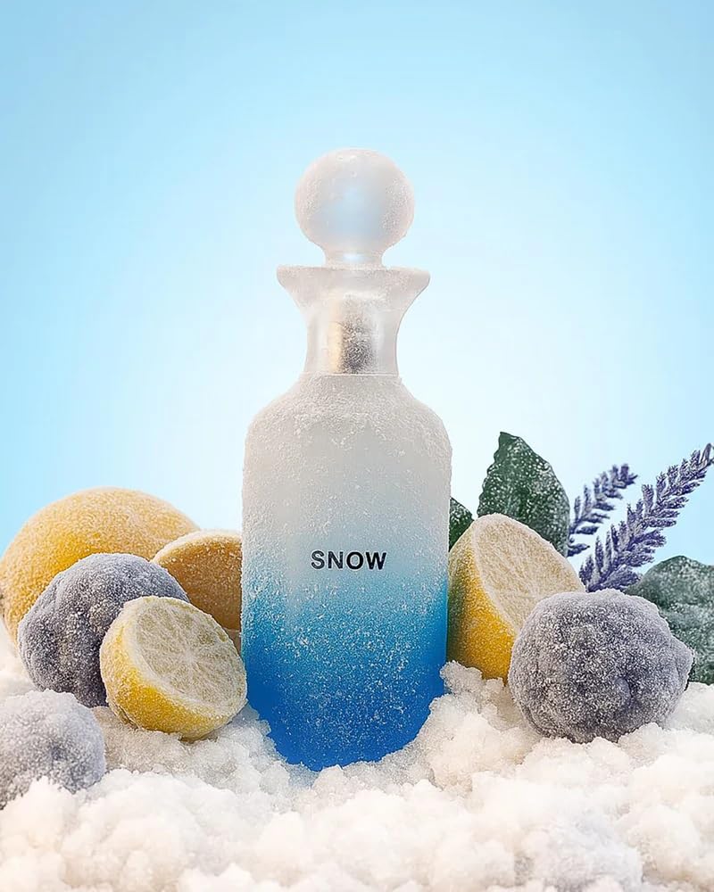 FRAGRANCE STORY SNOW for Men - Eau de Parfum Spray, Fresh Citrus Woody Scent, Long-Lasting Parfum, 100 ml / 3.4 fl oz Beauty & Personal Care FRAGRANCE STORY