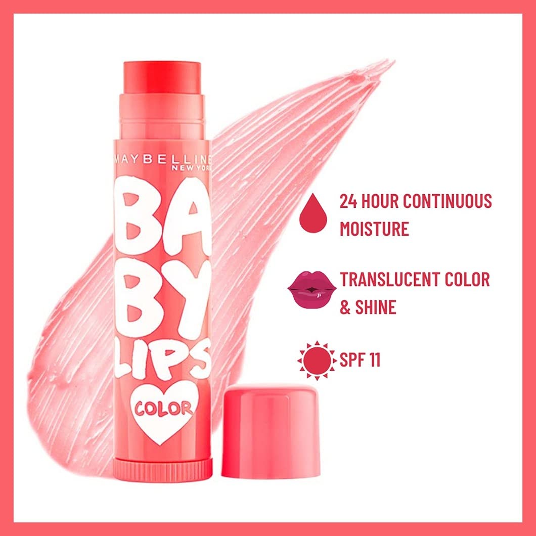 Maybelline Baby Lips Color SPF 11 Lip Balm 4g Cherry Kiss - (Indian Version) Beauty and Personal Care MAYBELLINE