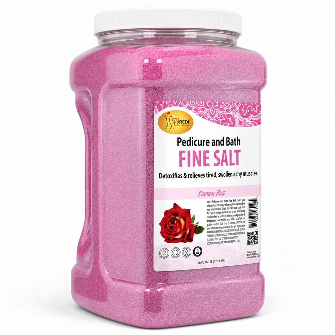 Sensual Rose Detox Foot Soak - Professional Spa-Grade Treatment - Real Mineral Detox for a Genuine Spa Experience & Visibly Transformed Feet (128oz Beauty and Personal Care SPA REDI