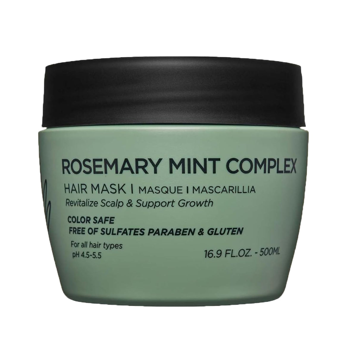 Luseta Rosemary Mint Hair Mask, Repair & Deep Condition for Dry Hair 16.9oz