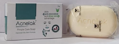 Acnelak 3 x 75gm (pack of 3) Pimple Care soap with anti microbial and Aloe vera advantage Beauty & Personal Care Niomtoper