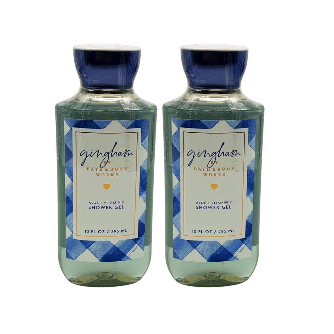 Bath & Body Works Gingham Shower Gel - Gift Pack for Holiday - Pack of 2 Beauty & Personal Care Bath & Body Works