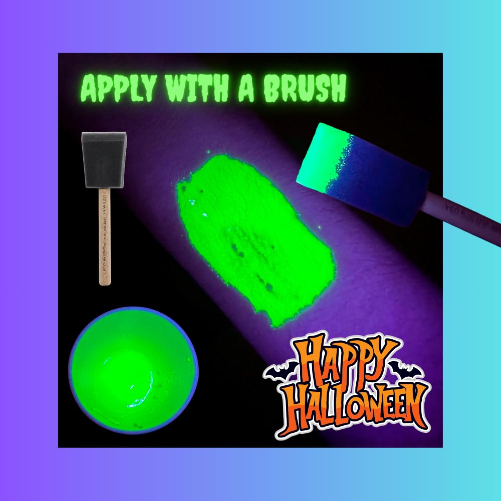 UV Reactive Green Monster Ooze Blood - 1 fl oz Fake Green Blood, Halloween Costume Makeup for Gory Effects and Special Effects, Makeup for Spooky Beauty & Personal Care Liquid Latex Fashions