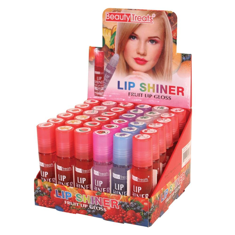 Beauty Treats Lip Shiner Roll-On Fruit Lip Gloss (36 PCS) Beauty & Personal Care Beauty Treats