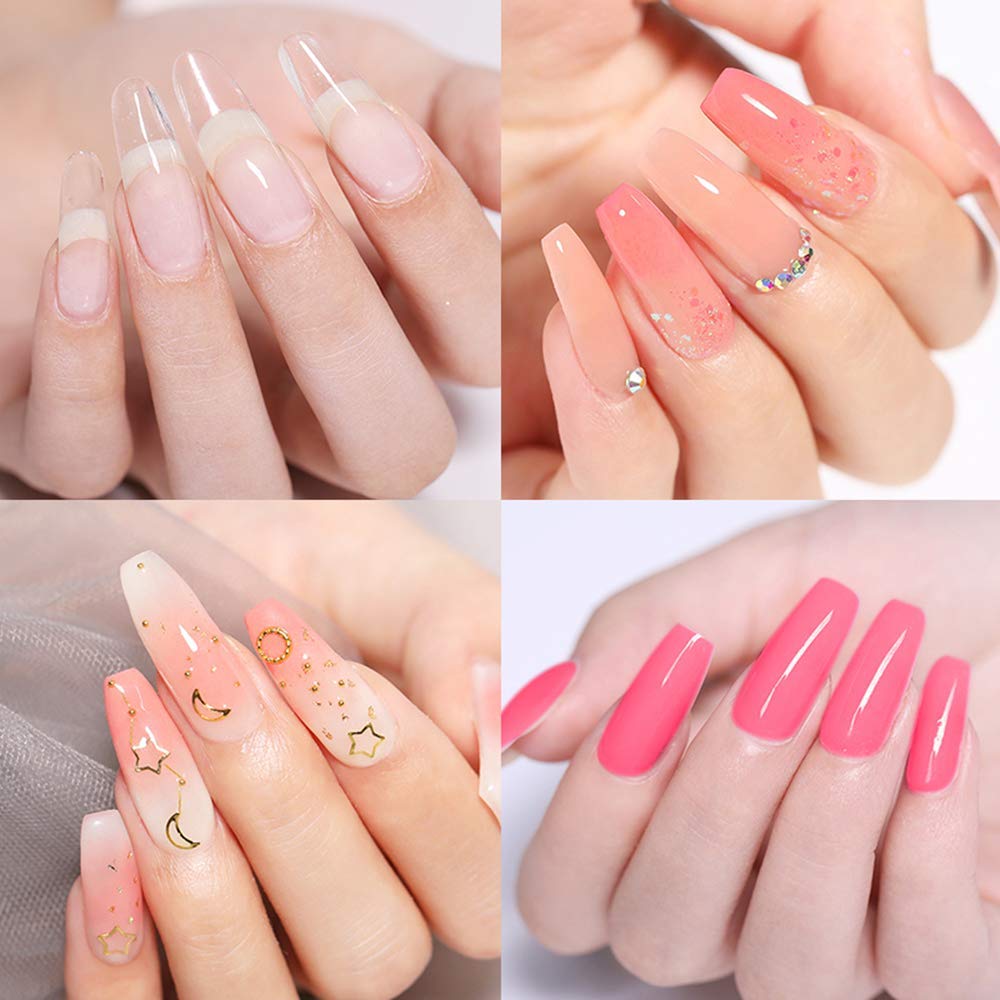 DNHCLL 600 PCS 12 Sizes False Toenails Full Cover Artificial French Acrylic Toenails for Nail Salons and DIY Nail Art (Natural) Beauty & Personal Care DNHCLL
