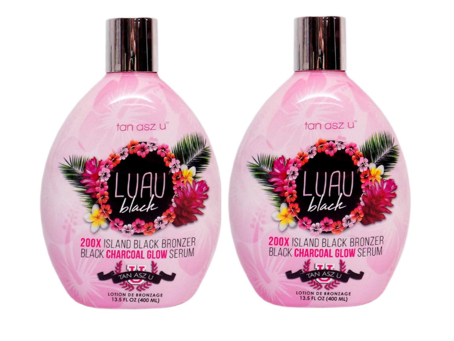 2-PACK Tan Asz U Luau Black 200X Island Black Bronzer Tanning Lotion - Ultra Dark Tanning Accelerator with Skin Hydrating & Smoothing Blend, 13.5 oz Beauty & Personal Care Tan Asz U