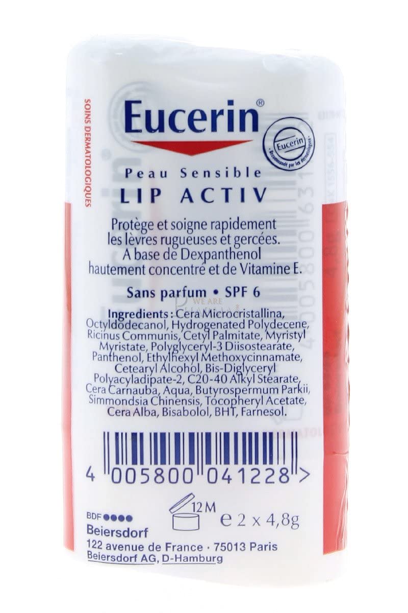 Eucerin Active Care for Lips 1 + 1 Free Beauty and Personal Care Eucerin