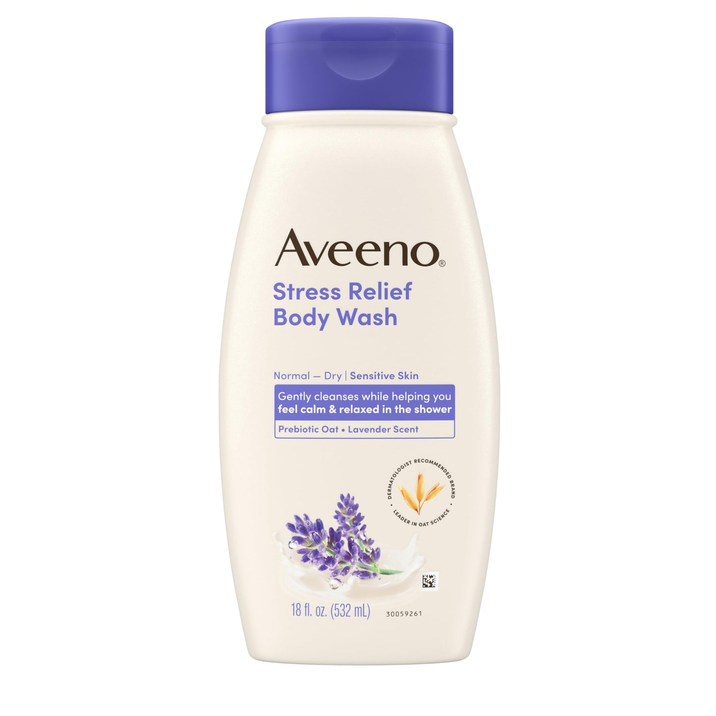 Aveeno Stress Relief Body Wash with Nourishing Oat & Lavender Scent for Sensitive Skin, Gently Cleanses & Helps You Feel Calm & Relaxed in the Shower Beauty & Personal Care Aveeno