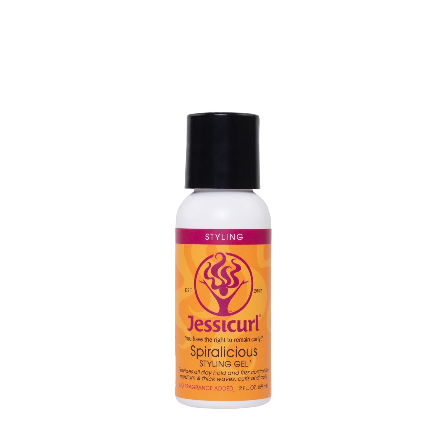 Jessicurl Spiralicious Gel, 2 Fl Oz - Hair Styling Gel for Curly Hair and Frizz Control, Safe for Color-Treated Hair, No Fragrance Added, Sulfate Beauty & Personal Care Jessicurl