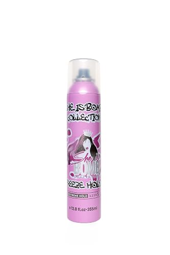 SHE IS BOMB Versatile Freeze Hair Spray, Extreme Hold for Wigs and Hairstyles, No Residue 12oz Beauty & Personal Care she is bomb collection