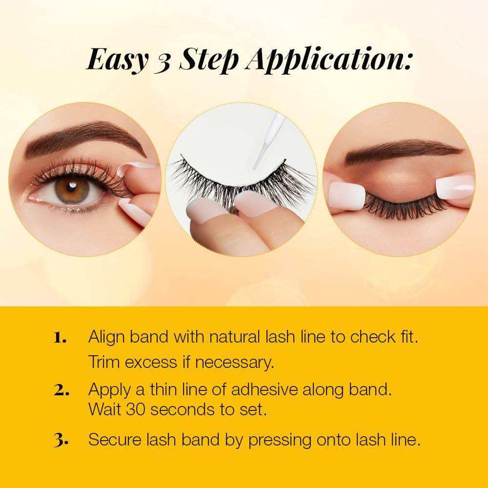 Ardell TexturEyes False Lashes, 581, Multi-Layered, Tousled Look, 1 Pair
