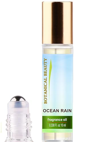 Botanical Beauty OCEAN RAIN FRAGRANCE OIL ROLL-ON 0.338 FL OZ (10 ML) Rollerball Perfume, Alcohol-Free, Long Lasting Beauty & Personal Care Botanical Beauty