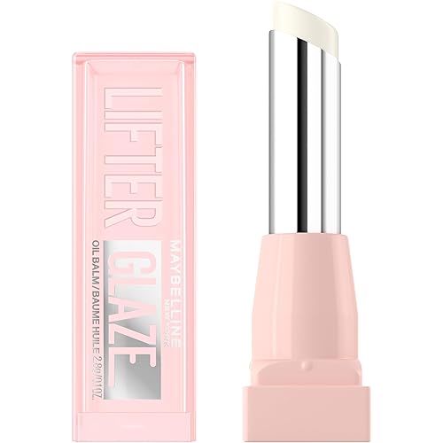 MAYBELLINE Lifter Glaze Oil Balm with Hyaluronic Acid and Hydrating Oil Blend, Lip Balm with 24HRs of Smooth, Moisturizing Shine, Clear Crave (Crystal Beauty & Personal Care MAYBELLINE