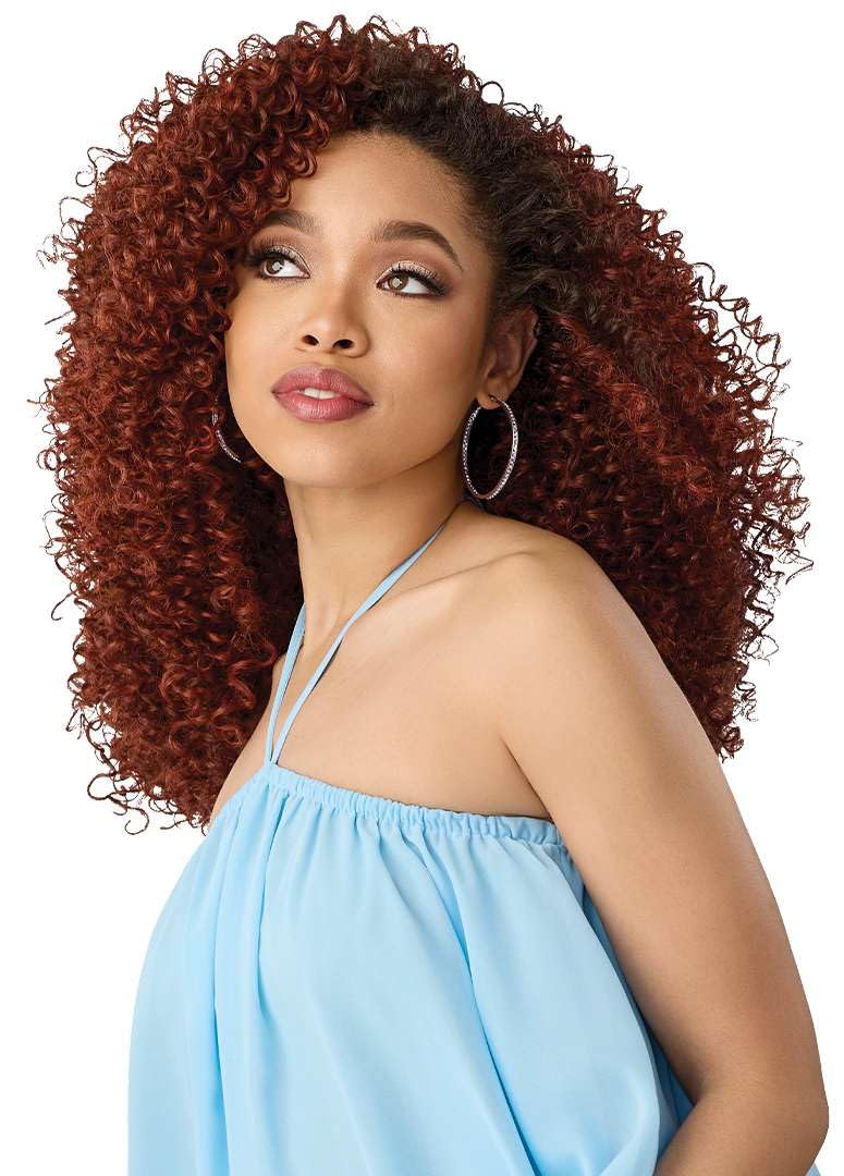 Outre Quick Weave Synthetic Half Wig - FlowAir - Flow 1 (DR2/HAZELNUT)