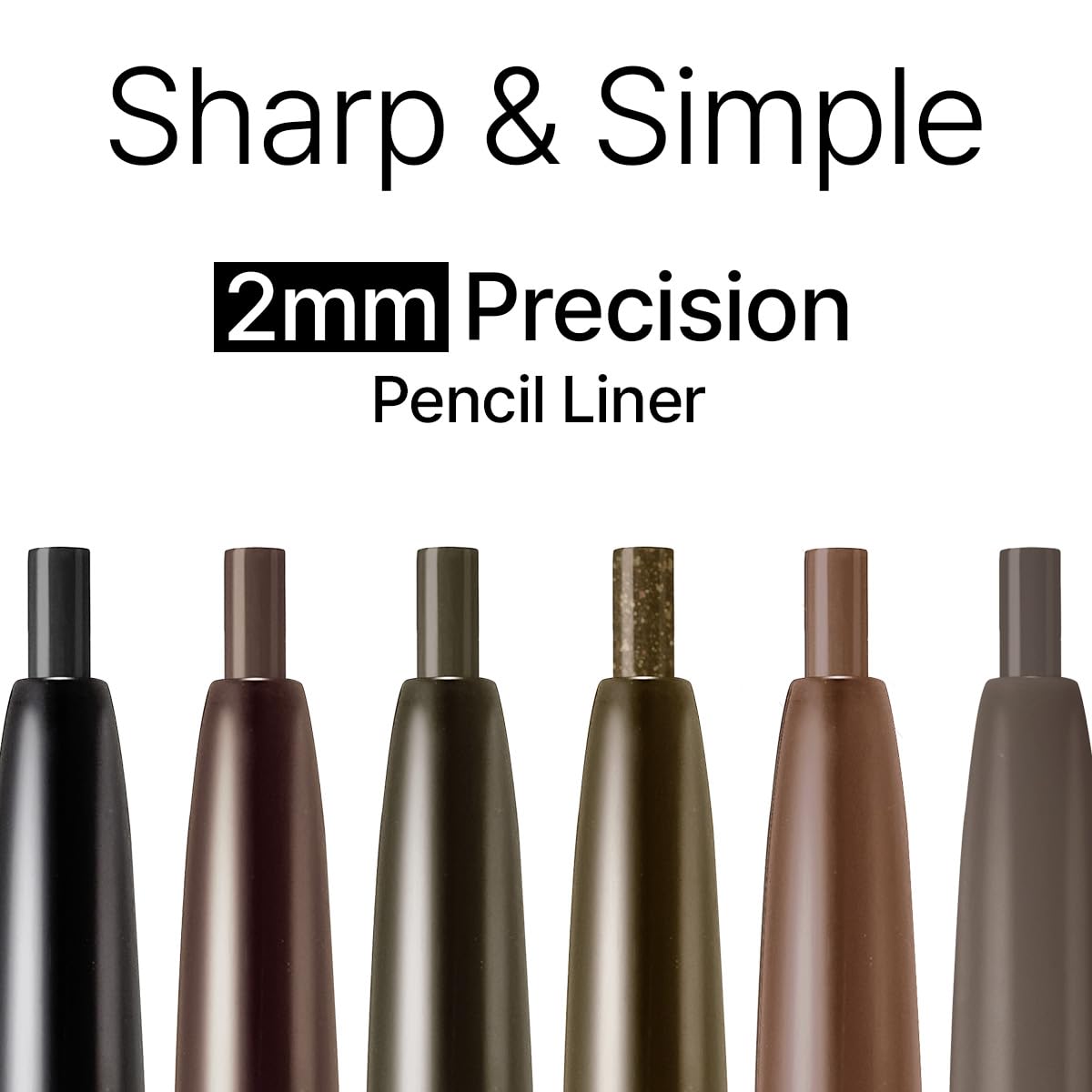 CLIO Sharp So Simple Waterproof Pencil Liner, 2mm Ultra-Slim Thin Precision Tip, Tug Free Glide, Smudge Proof Long Wear Formula, Safe for Sensitive Beauty and Personal Care CLIO PROFESSIONAL