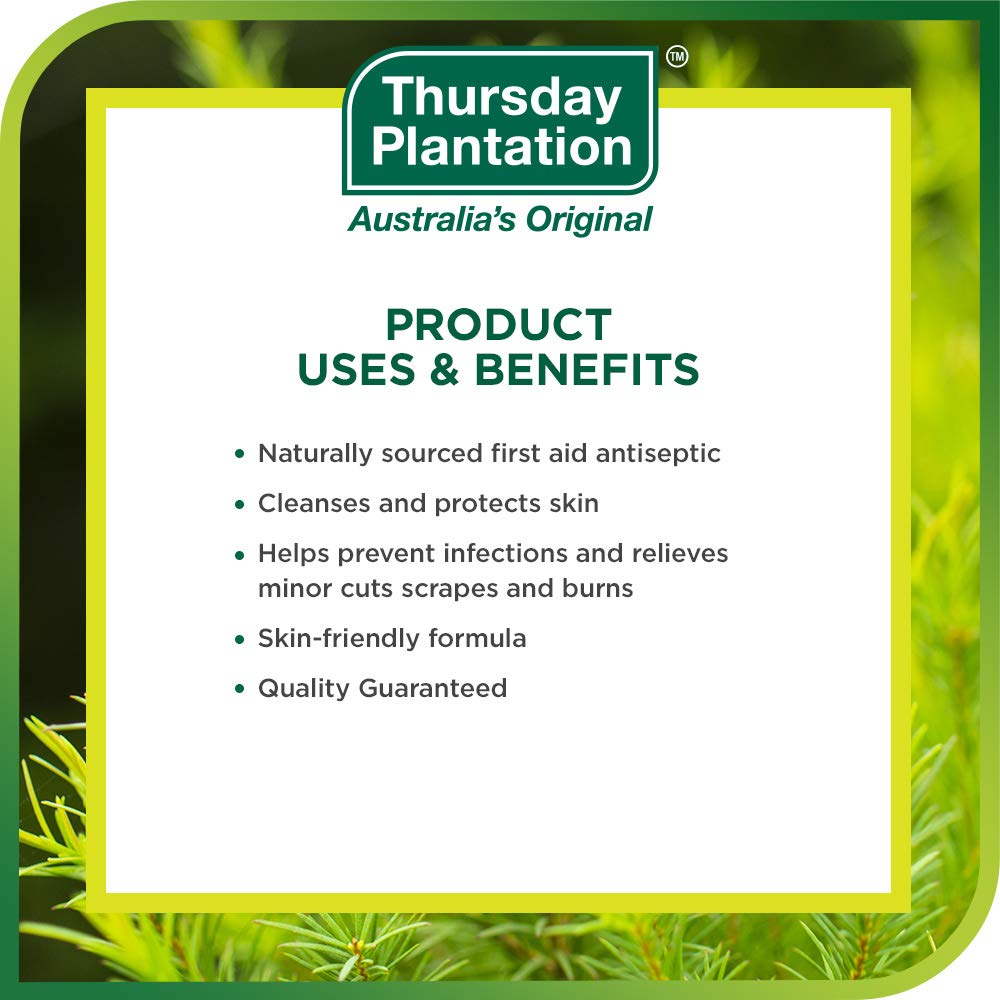 Thursday Plantation 100% Pure Australian Tea Tree Oil - 1.7 fl oz (50ml) - Natural Essential Oil - Cleanses and Purifies Skin - Made in Australia Beauty & Personal Care Thursday Plantation