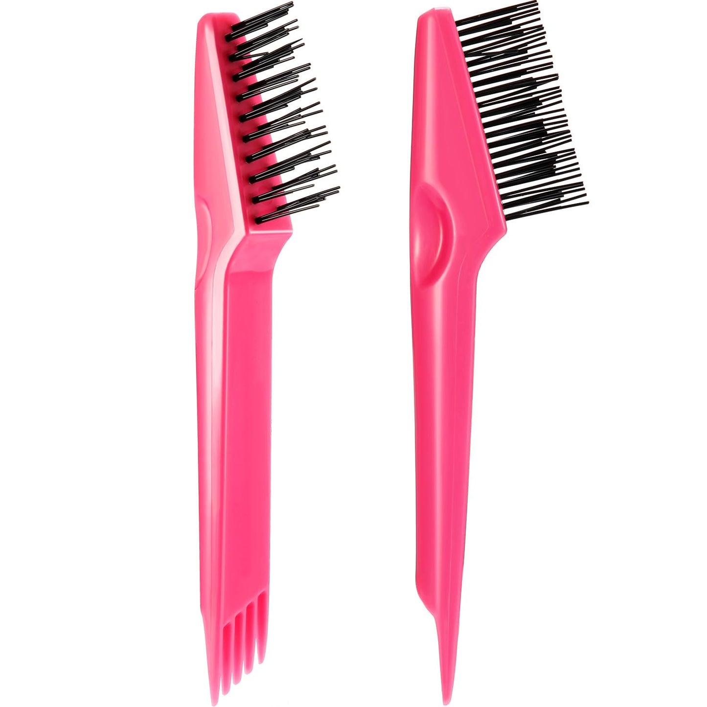 Yaomiao 2 Pcs Hair Brush Cleaner Tool 2-in-1, Pink Hairbrush Cleaner for Removing Hair Dust, Mini Comb for Removing Dirt, Home Salon Use Beauty & Personal Care Yaomiao