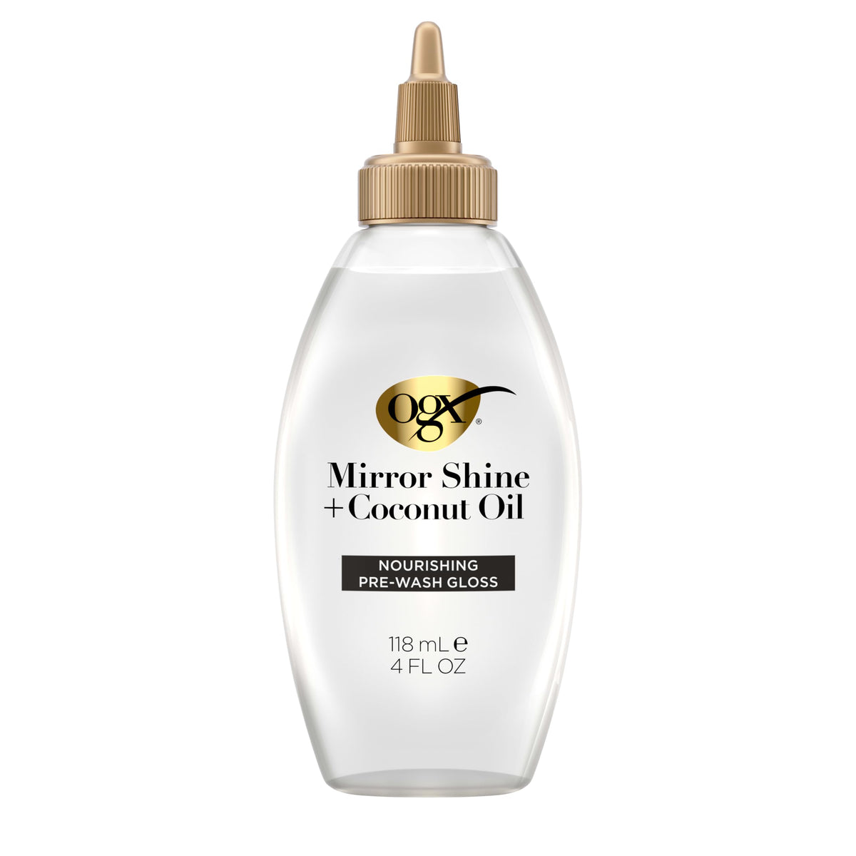 OGX Mirror Shine + Coconut Oil Pre-Wash Hair Gloss, 4 fl oz
